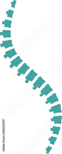Abstract spine orthopedic clinic logo element