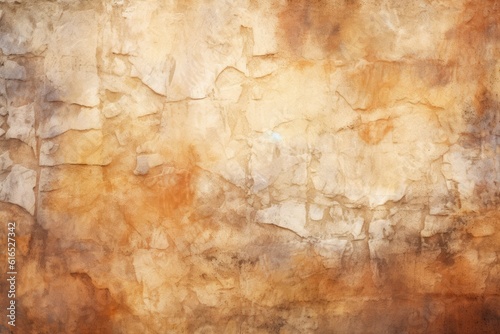 old stone wall background with a brown color and beige paint