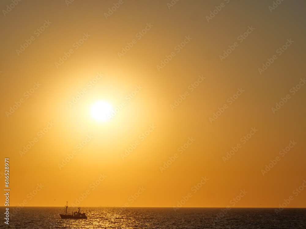 Sonnenuntergang in De Haan an der belgischen Nordsee Sonnenuntergang in De Haan an der belgischen Nordsee