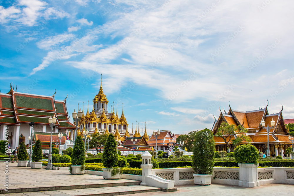 IRON CASTLE,IRON MONASTERY,WAT RATCHANATDARAM,HISTORICAL ARCHITECTURE,BANGKOK,THAILAND