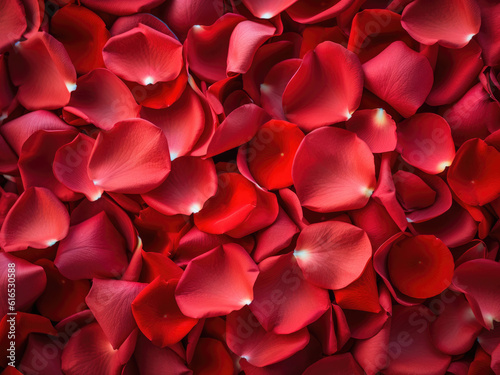 Red rose petals as a background