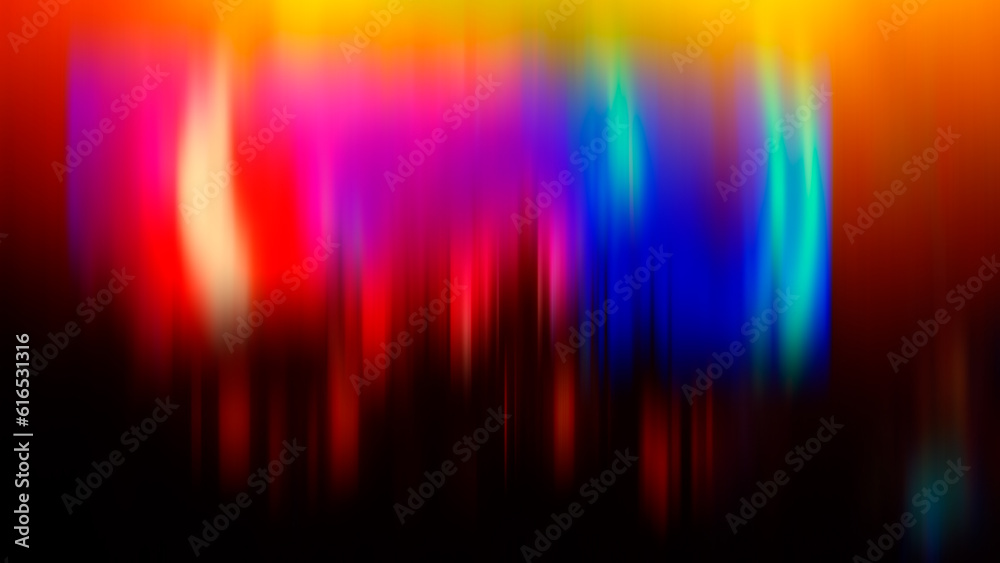 Bright vertical spots, abstract blurred background.