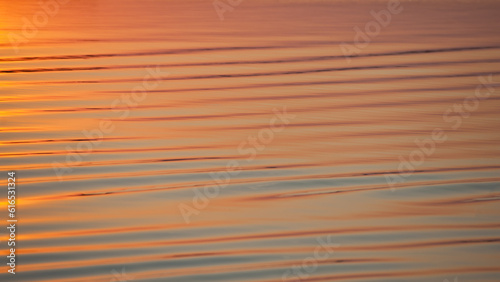 Waves at sunset.