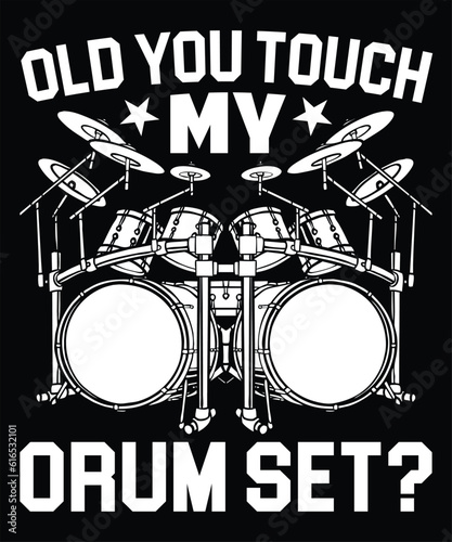 Drummer Vector Graphic t shirt design