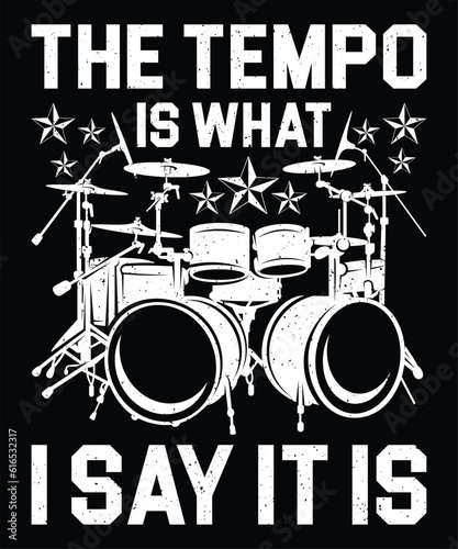 Drummer Vector Graphic t shirt design