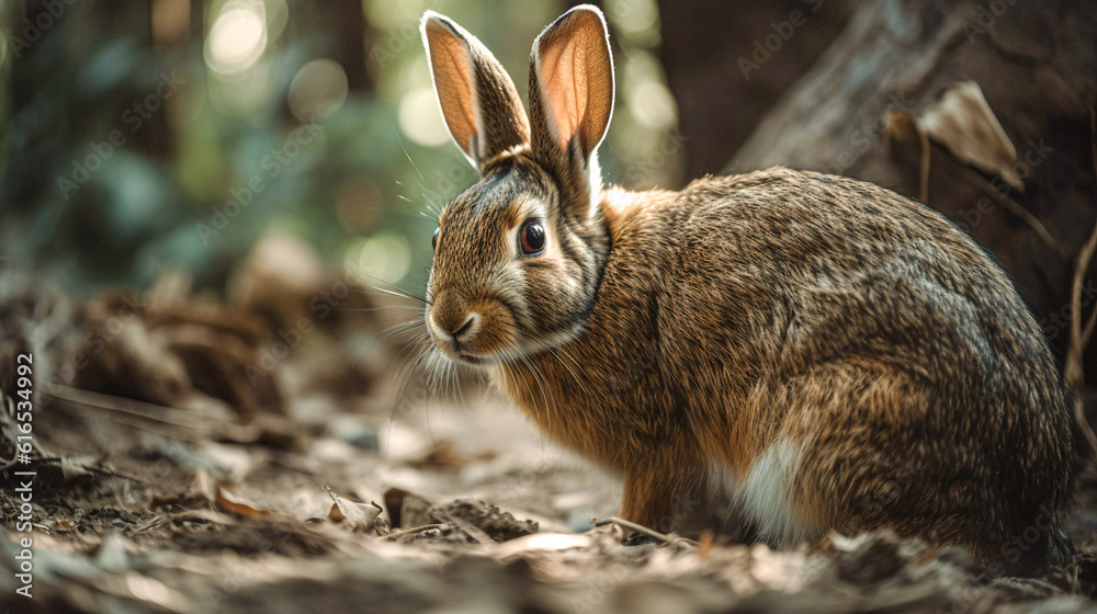 Fototapeta premium rabbit in the woods