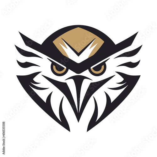 Fototapeta Naklejka Na Ścianę i Meble -  Falcon, Eagle, Hawk Bird Logo Illustration Vector Design