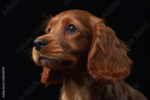 A hyperrealistic portrayal of an adorable and highly detailed puppy with big, expressive eyes and a playful expression, in hyperrealistic 8k detail