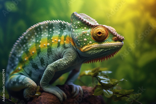 Beautiful chameleon animal generative ai