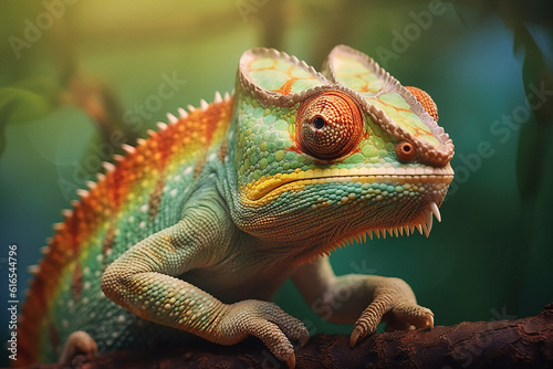 Beautiful chameleon animal generative ai © Jeremy