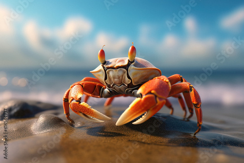 crab on the beach, animal generative ai