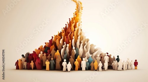 Population Becoming Diverse as demographics photo