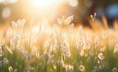 Summer sunny meadow. Illustration AI Generative. © olegganko