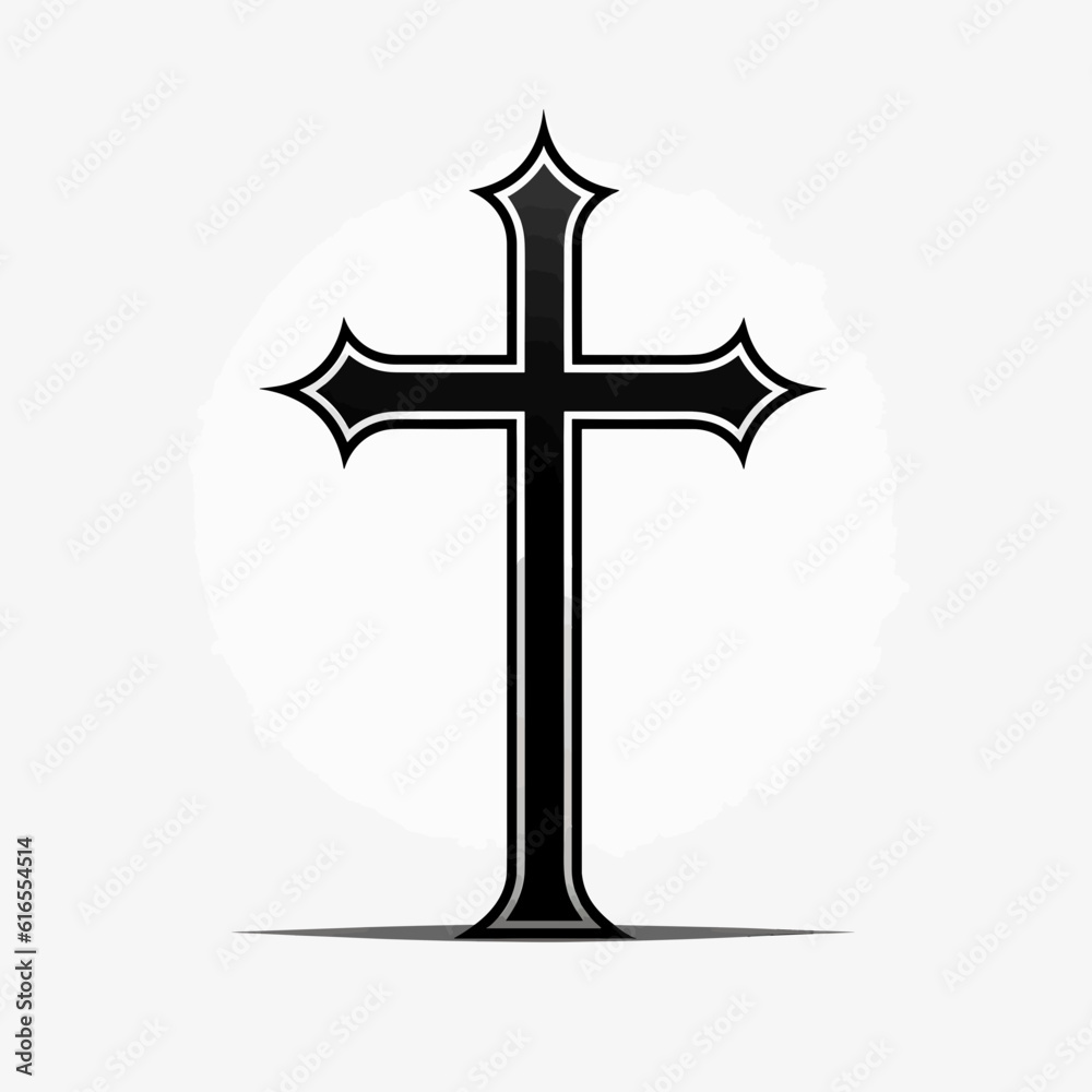 cross isolated on a white background cross isolated on a white background
