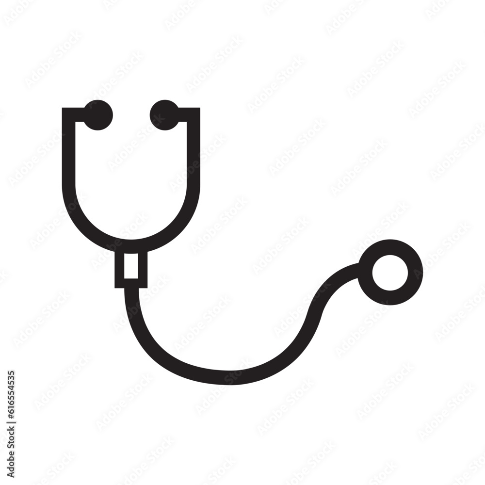 stethoscope icon vector design template stethoscope icon vector design template