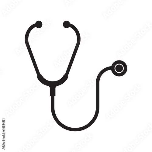 stethoscope icon vector design template photo