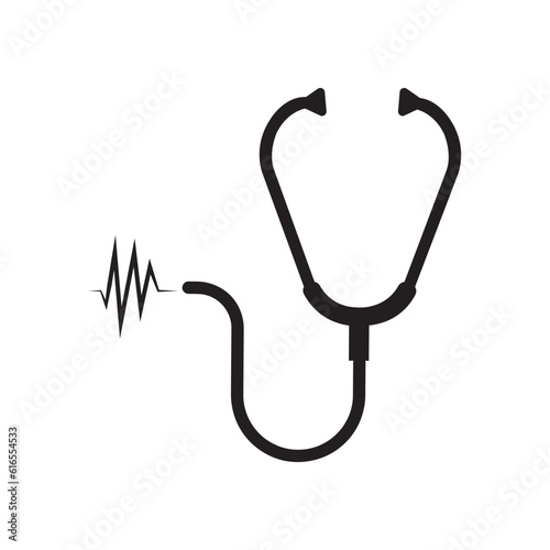 stethoscope icon vector design template