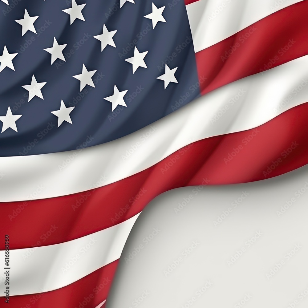 Us flag and 3d background Us flag and 3d background