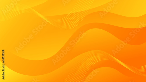 Abstract Yellow Fluid background. Modern background design. gradient color. Golden Dynamic Waves. Liquid shapes composition. Fit for website, banners, wallpapers, brochure, posters