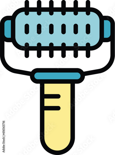 Morning massager icon. Outline Morning massager vector icon for web design isolated on white background color flat
