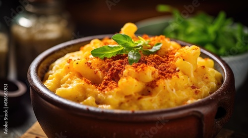 a bowl of macaroni and cheese
