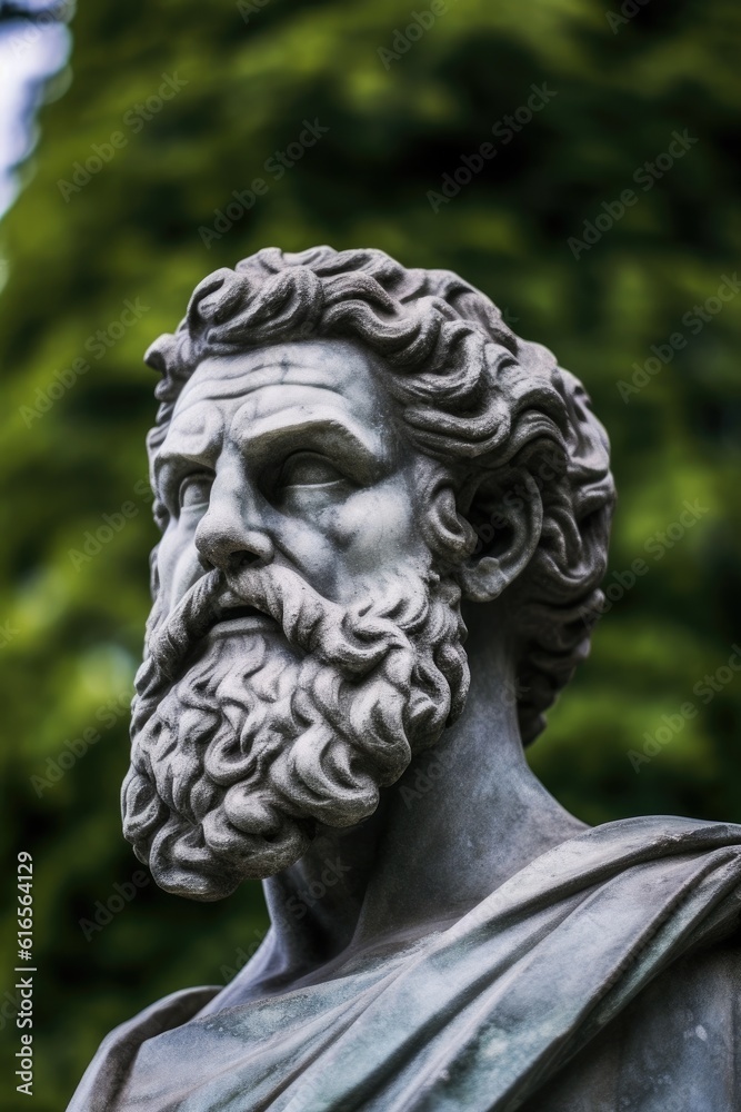 a statue of a man with a beard
