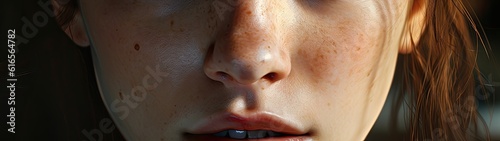 close up of a person's nose photo