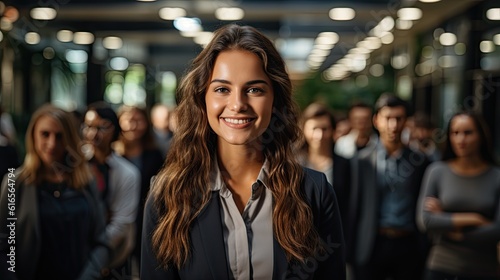 a woman smiling at camera