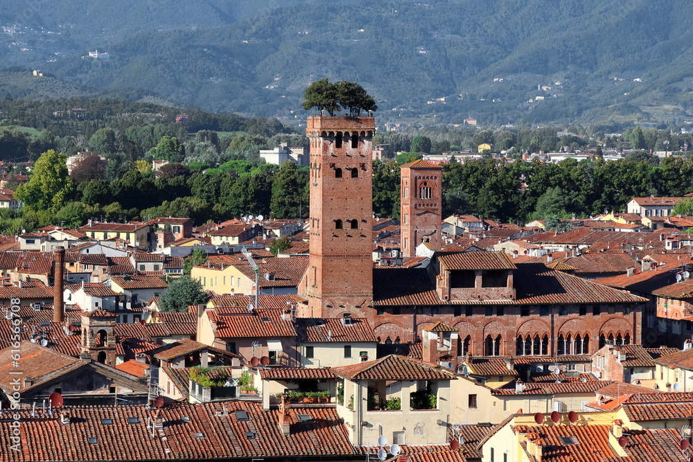 Torre Guinigi: Tower with Oak Trees on the Top, Lucca, Tuscany
