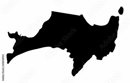 Jervis Bay Territory map silhouette