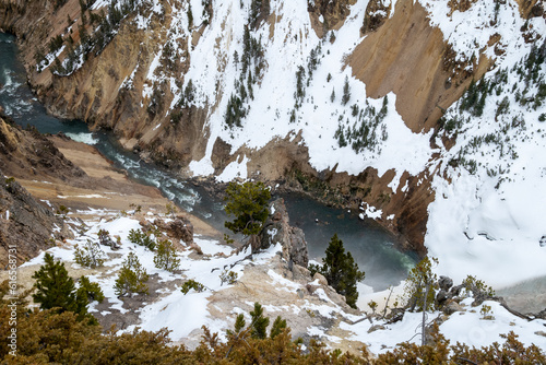 Yellowstone national park landscapes, Wyoming, usa