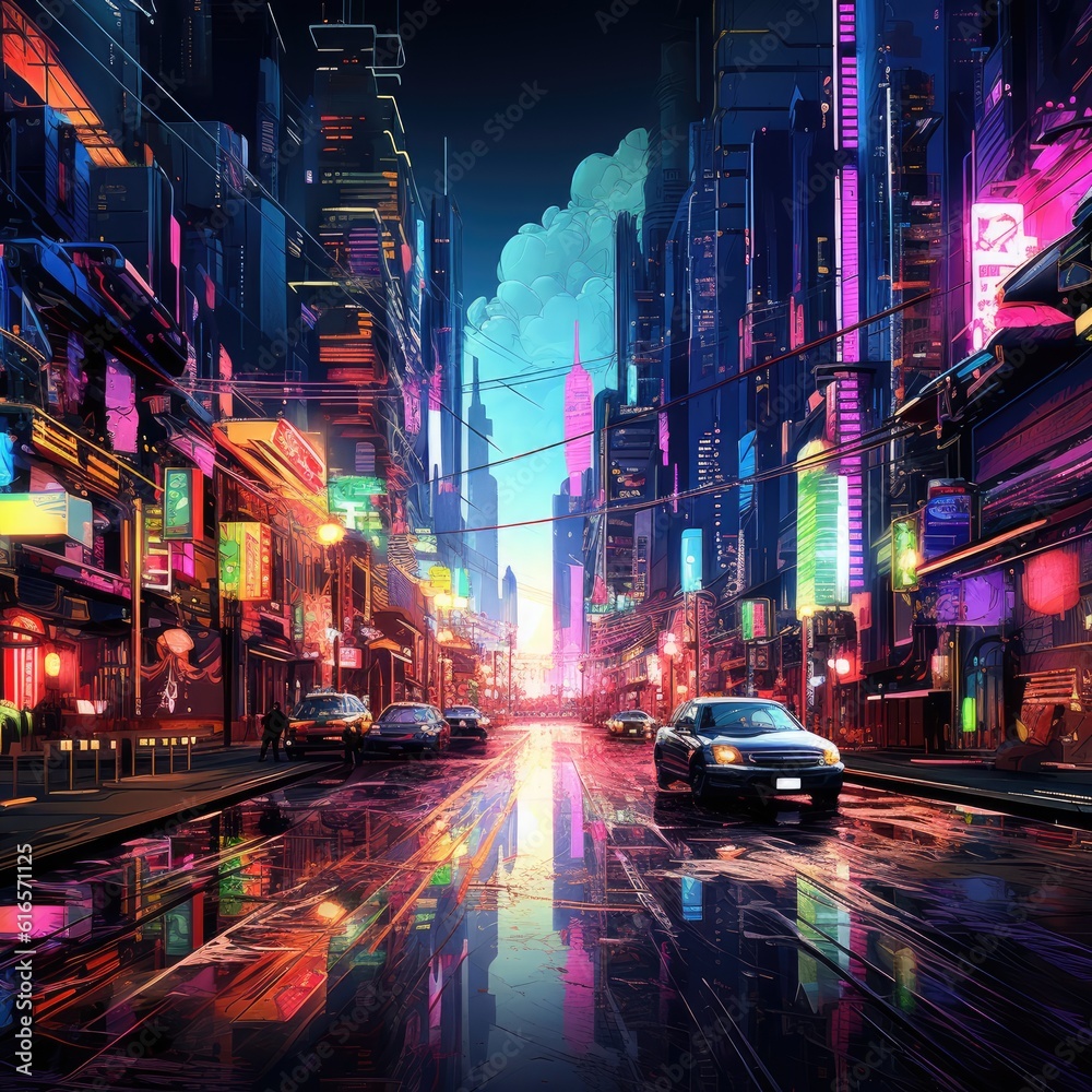 neon city