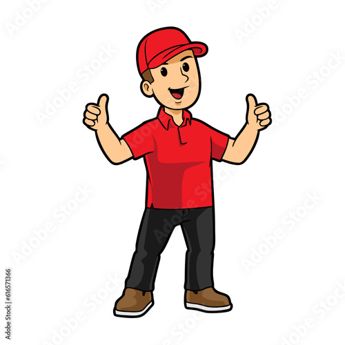 Courier Guy Two Thumbs Up