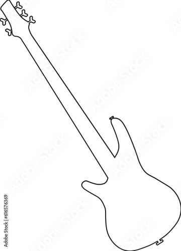 rock electric 5 string bass guitar