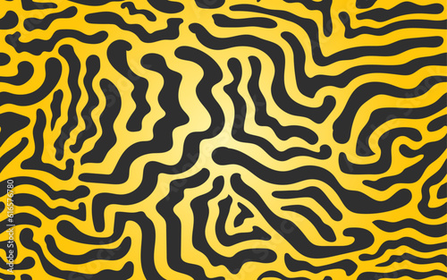 Seamless hand drawn brain pattern zebra theme vector prints background royal bengal tiger theme wallpaper design textile fabric paper