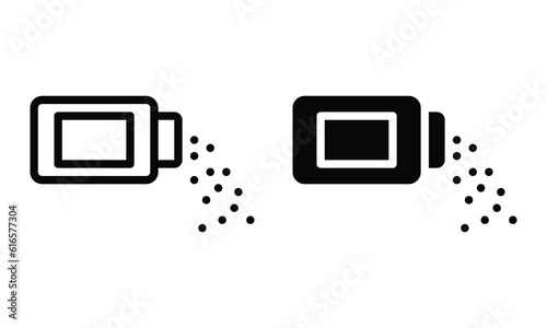 Baby powder icon with outline and glyph style.