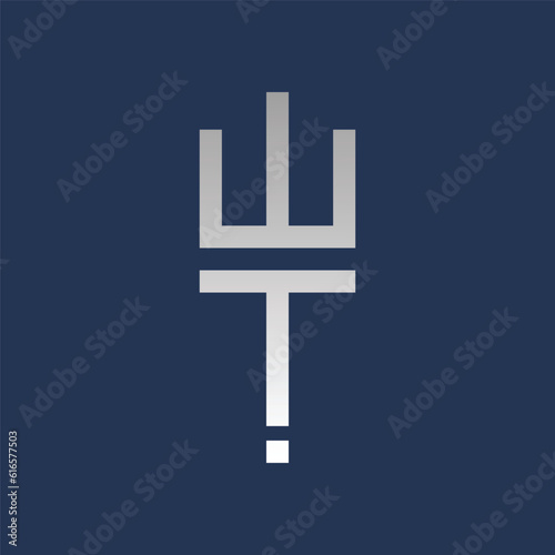 Trident Logo Template vector icon