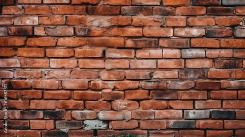 Timeless Charm  Textured Background of Old Red Bricks