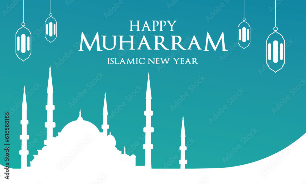 Islamic New Year Vector Background