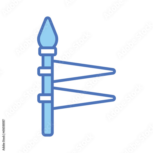 Modern handcrafted icon of spear in editable style, ready to use vector