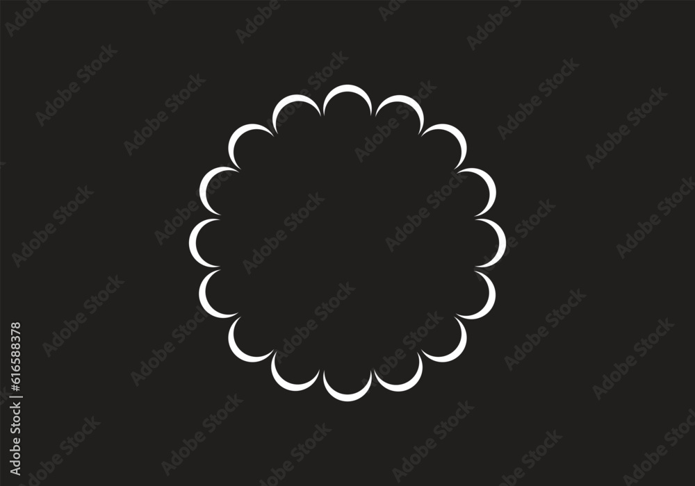 Set of round and circular decorative patterns for design frameworks and banners Set of round and circular decorative patterns for design frameworks and banners