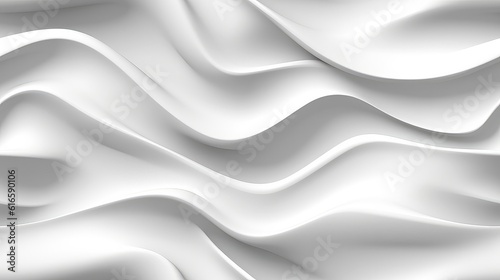 Abstract White waves for presentation background