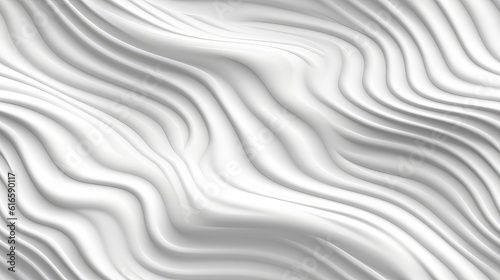 Multiple white 3D abstract waves best for presentation background
