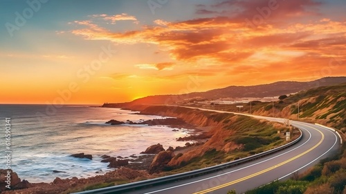 European coastal highway offers breathtaking ocean beach scenery