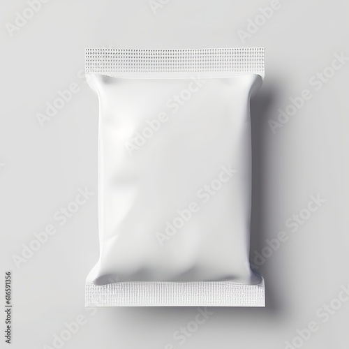 packaging sachet mockup, Can be used for candy, chocolate bar, food branding, packaging, advertisement, Generative Ai photo