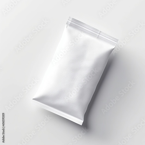 packaging sachet mockup, Can be used for candy, chocolate bar, food branding, packaging, advertisement, Generative Ai photo