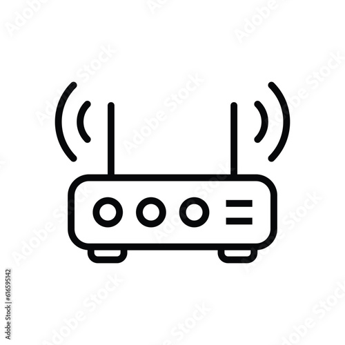 Internet modem device vector icon