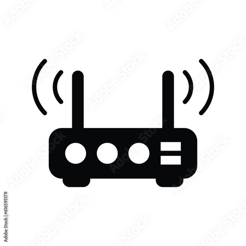 Internet modem device vector icon