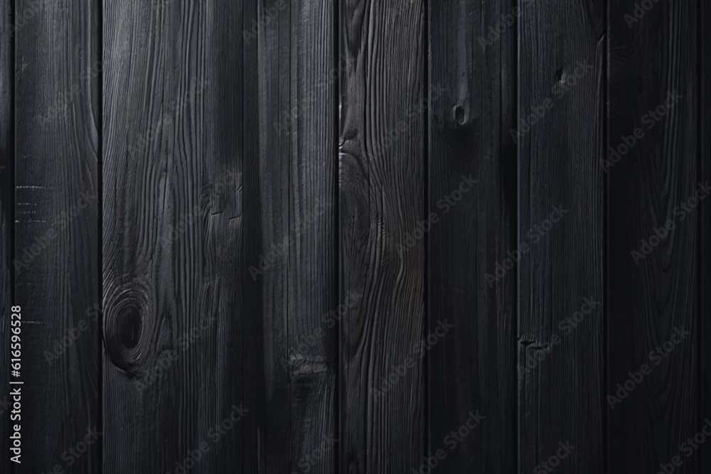 Obraz premium black wood timber board use for background, poster, banner, brochure, social media design