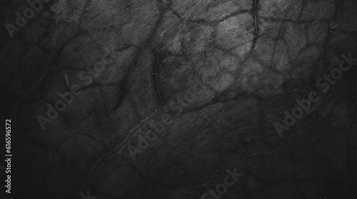 Black wall background of natural paintbrush stroke textured cement or stone old. concrete texture as a concept of horror and Halloween